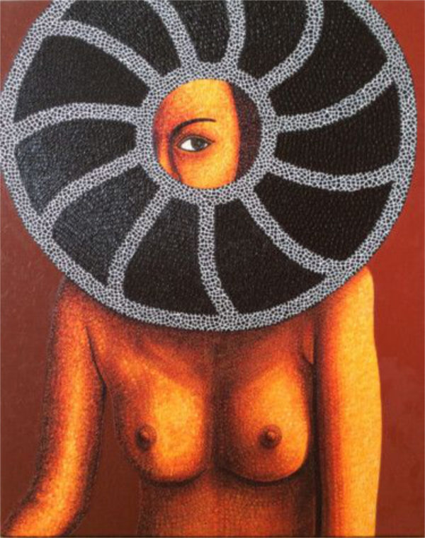 Olena Linse | Fortune teller | Oil on canvas | 100 x 80 cm